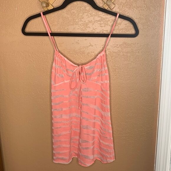 Free People Sheer Zebra Stripe Tank Size XS - Picture 2 of 11
